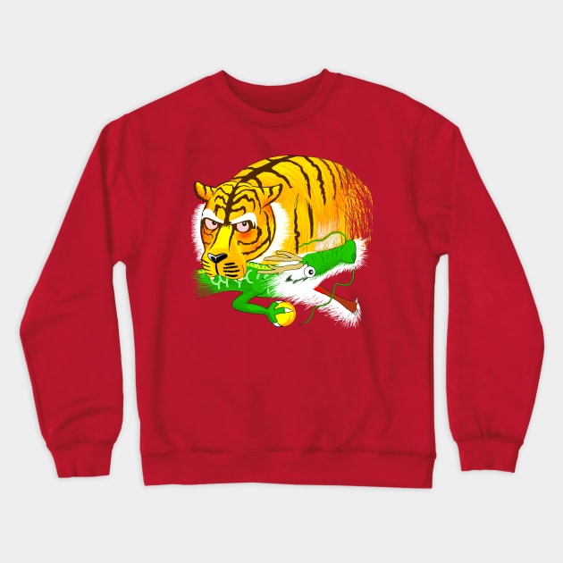 Furio Tigre Crewneck Sweatshirt by CivicMonsterDesigns